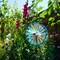 In the Breeze 2688 - 13 Inch Iridescent Sparkle Duo Wheel Spinner - Colorful Wind Spinner for your Yard and Garden